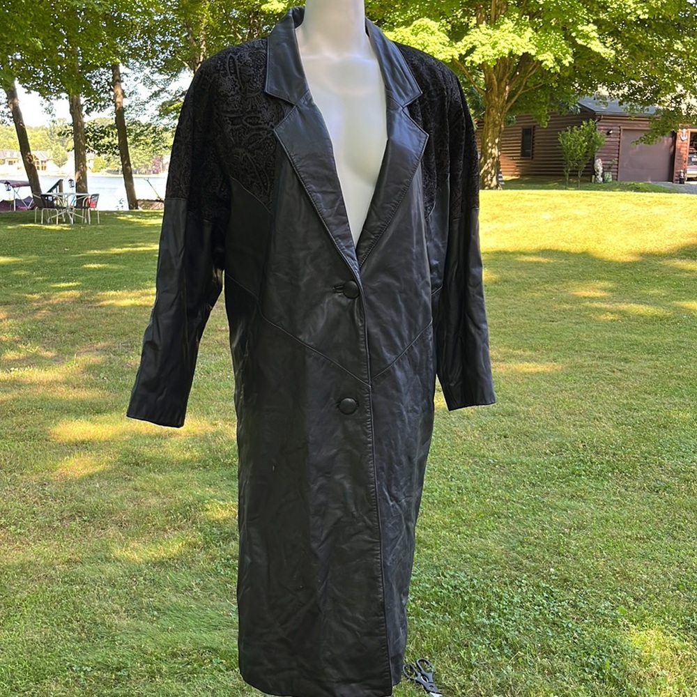Vintage 80’s Pelle Club leather coat L
